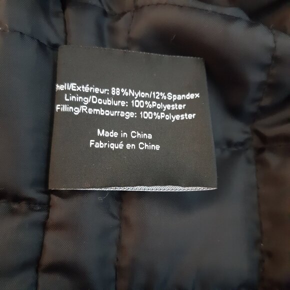 Calvin Klein SZ 42R Black Quilted Lined Men's Nylon Medium Length Overcoat - Picture 13 of 16